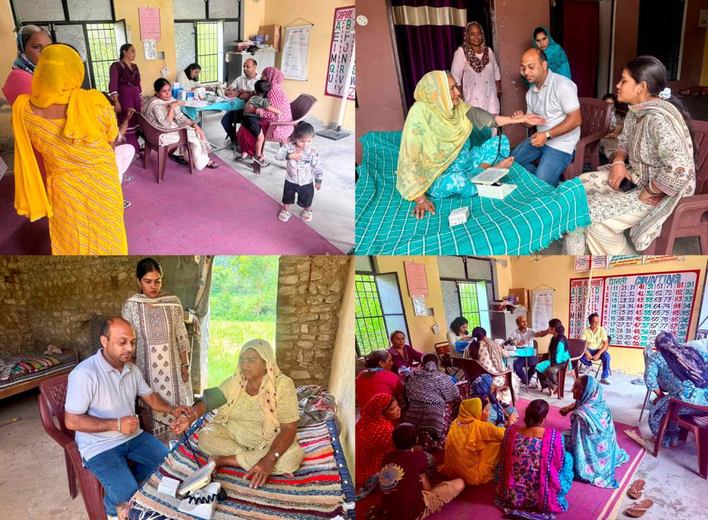 MP Mobile Health Service team goes doortodoor 80yearold Dhan Kaur and 85yearold Sheeno Devi receive health checkups at home